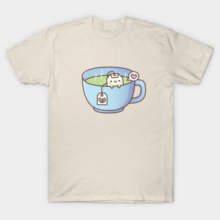 Cute Tea Bag In Teacup Doodle T-Shirt